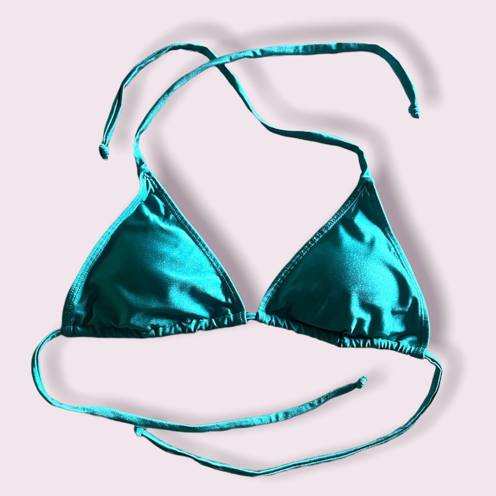 *NWOT* Teal Triangle Bikini Top